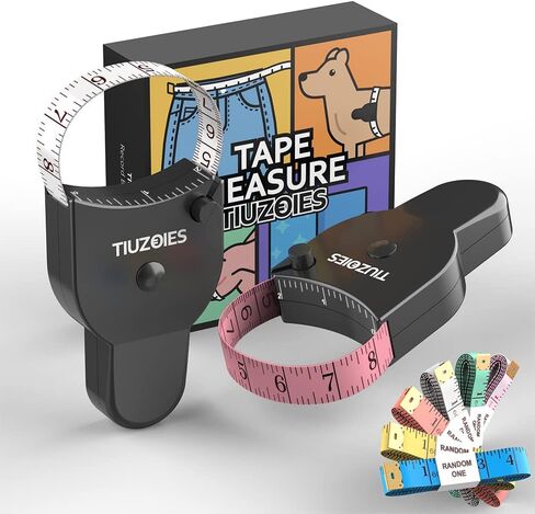 Tape Measure 2 Pack Body Measuring Tape 60inch (150cm), Lock Pin and Push-Button Retract, Ergonomic and Portable Design, Accurate Measuring Tape for Body Measurement and Weight Loss, Double White in Saudi Arabia
