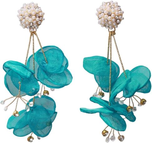 EBLIN Featured and Personalized Bohemian Style Lace Multi layered Flower Earrings Q134# in Saudi Arabia