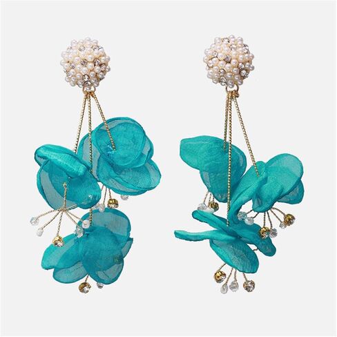EBLIN Featured and Personalized Bohemian Style Lace Multi layered Flower Earrings Q134# in Saudi Arabia