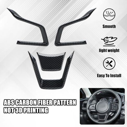 غطاء عجلة القيادة من ألياف الكربون من JERBOR لسيارة Subaru Crosstrek 2024 in Kuwait