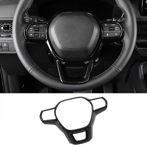 اكسسوارات السيارات صالح لهوندا CR-V CRV 2023 2024 الداخلية غطاء أزرار شرائط الكسوة (أسود لامع) ABS 1 قطعة in Kuwait