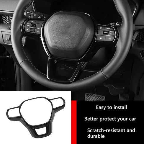 اكسسوارات السيارات صالح لهوندا CR-V CRV 2023 2024 الداخلية غطاء أزرار شرائط الكسوة (أسود لامع) ABS 1 قطعة in Kuwait