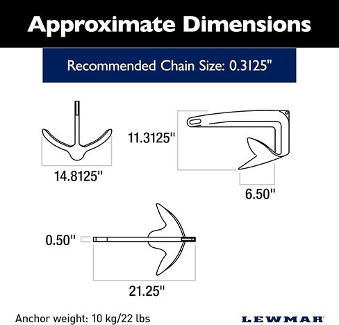 Lewmar SS Claw Anchor in Saudi Arabia