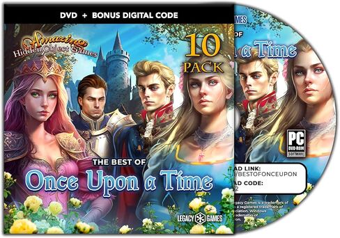 Legacy Games Amazing Hidden Object Games for PC: Once Upon A Time 2 (5 Game Pack) - PC DVD with Digital Download Codes in Saudi Arabia