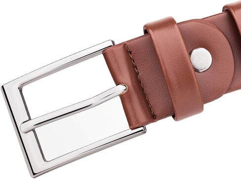 Adjustable Women PU Leather Belt for Jeans Dresses Waist Belts With Buckle in Saudi Arabia