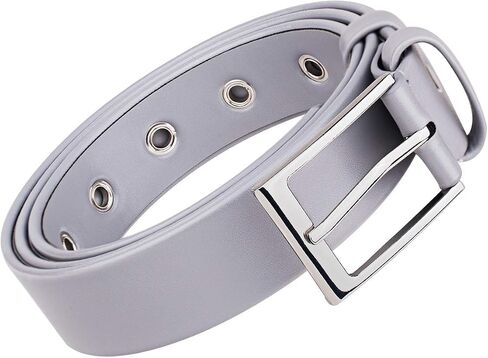 Adjustable Women PU Leather Belt for Jeans Dresses Waist Belts With Buckle in Saudi Arabia