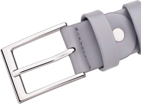 Adjustable Women PU Leather Belt for Jeans Dresses Waist Belts With Buckle in Saudi Arabia