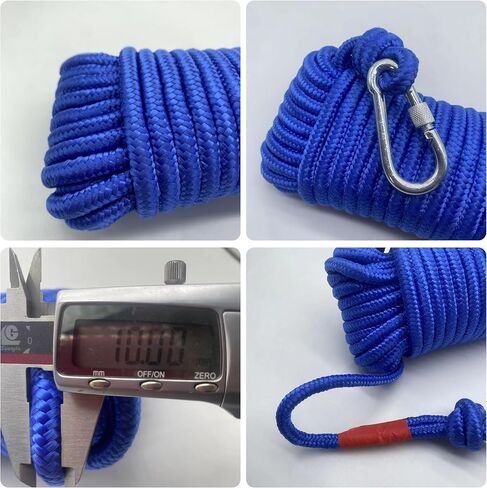 Rope Ratchet 3/8", 100 ft Solid Braided Polypropylene Rope, All Purpose, Utility Cord Down Rope for Camping, Tie, Pull, and Knot, Indoor and Outdoor Use in Saudi Arabia