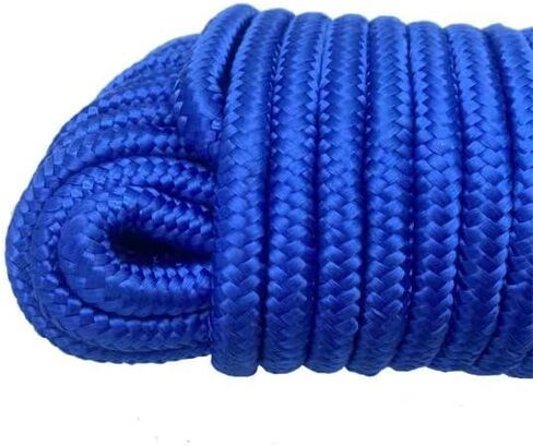 Rope Ratchet 3/8", 100 ft Solid Braided Polypropylene Rope, All Purpose, Utility Cord Down Rope for Camping, Tie, Pull, and Knot, Indoor and Outdoor Use in Saudi Arabia