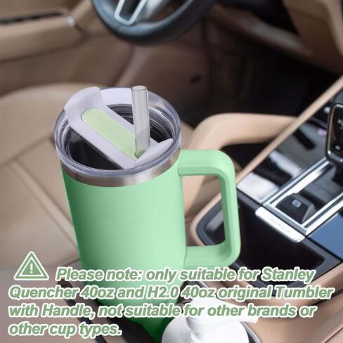 AIERSA 2Pcs Lid Replacement for Stanley Quencher Cup H2.0 30 oz Tumbler with Handle, Cup Lids for Stanley Cup Accessories, Cream in Saudi Arabia