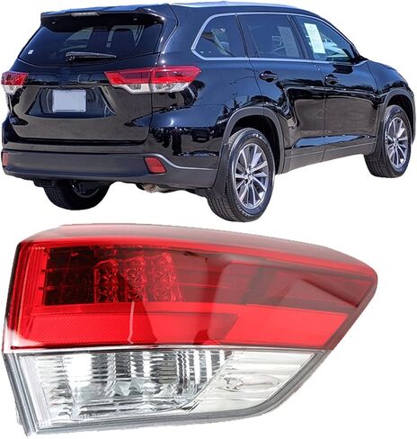 Driver Side Rear Brake Tail Light Assembly Replacement for 2017 2018 2019 Toyota Highlander Outer Left Tail Lamp 815600E161 TO2804143 in Saudi Arabia