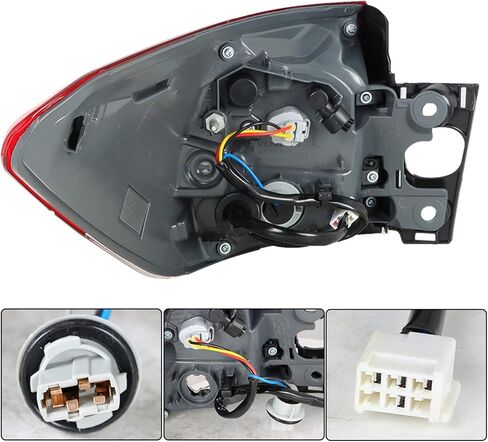 Driver Side Rear Brake Tail Light Assembly Replacement for 2017 2018 2019 Toyota Highlander Outer Left Tail Lamp 815600E161 TO2804143 in Saudi Arabia