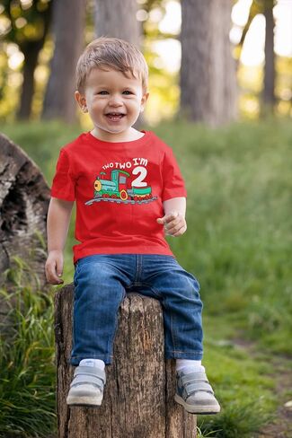 Unordinary Toddler 2nd Birthday Shirt boy Chugga Chugga Two Two Train im Two Years Old Second Birthday Tshirt in Saudi Arabia