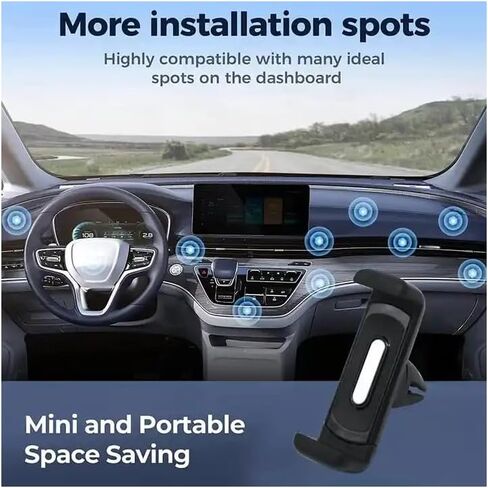 Fayet Car Air Vent Phone Mount,Stable & Secure,360°Rotation,Case Friendly,Compatible for All Series and 4-7 Inches Cellphone (for Cars (Essential Version)) in Saudi Arabia