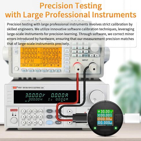 USB C Power Meter USB C Tester, USB Multimeter 4.5-50V 0-6A Touch Control Voltage Current Capacity Amp Volt Voltmeter Ammeter Detector Digital Tester for Chargers Power Bank Cable in Kuwait