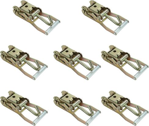 2" Ratchet Tie Down with J-Hook Tie Down for Auto Car Hauler Flatbed Strap Tow Truck(4 Pack) in Saudi Arabia
