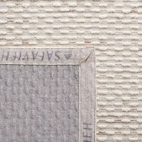 سجادة منطقة SAFAVIEH Marbella Collection - 6' x 9'، بيج، صوف مصنوع يدويًا، مثالية للمناطق ذات حركة المرور العالية في غرفة المعيشة وغرفة النوم (MRB158B) in Saudi Arabia