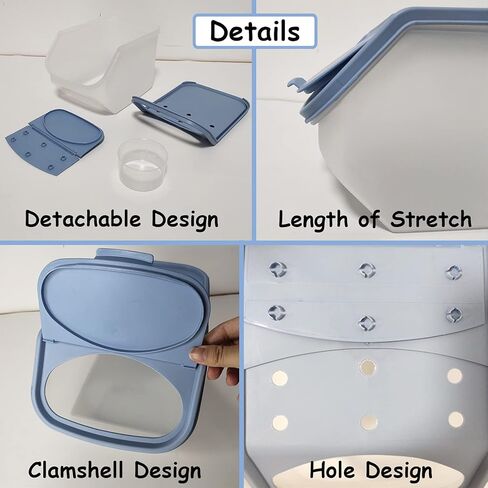 صندوق حمام رمل شينشيلا من PINVNBY، حمام جربيل شفاف من البلاستيك توتورو، منزل حمام رملي مع ملحقات قفص كأس رمل لسنجاب قنفذ خنزير غينيا والحيوانات الصغيرة الأخرى (لون القهوة) in Kuwait