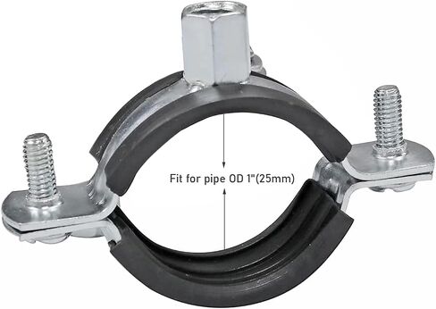 10 PCS Split Ring Pipe Hanger Heavy Duty Adjustable Pipe Bracket Clamp Wall Ceiling Mount Pipe Support ID 1 1/4 inch(32mm) in Kuwait