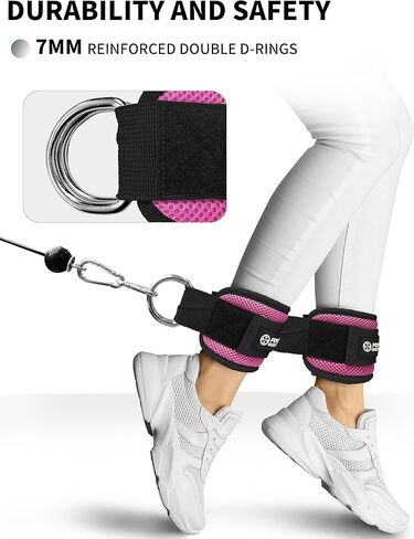 أشرطة الكاحل لتوجيه الطاقة لآلات الكابلات وحزام المقاومة، ملحق أساور للتمرين في المنزل وصالة الألعاب الرياضية، وتمارين الغنائم in Kuwait