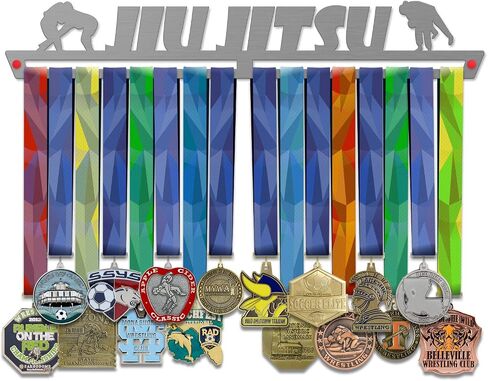 VICTORY HANGERS Achievements Medal Hanger Display Rack - Jiu Jitsu, Fencing, Volleyball, Basketball, Swimming - 17.72 in in Saudi Arabia