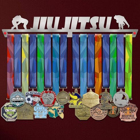 VICTORY HANGERS Achievements Medal Hanger Display Rack - Jiu Jitsu, Fencing, Volleyball, Basketball, Swimming - 17.72 in in Saudi Arabia