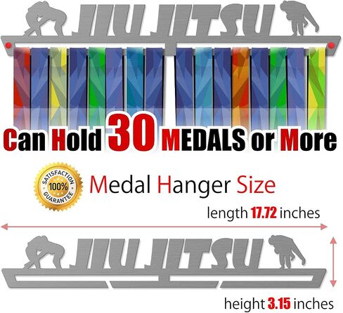 VICTORY HANGERS Achievements Medal Hanger Display Rack - Jiu Jitsu, Fencing, Volleyball, Basketball, Swimming - 17.72 in in Saudi Arabia