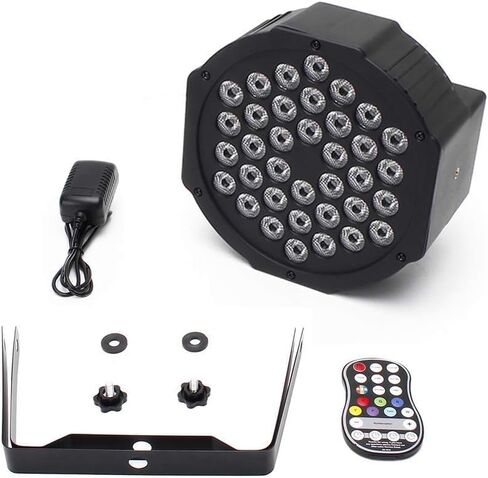 أضواء المرحلة الاسمية القابلة لإعادة الشحن QAJOK RGB 36 LED Par Wireless Uplights مع DMX وجهاز التحكم عن بعد ضوء Uplighting لأحداث DJ ديسكو وحفلات الزفاف وأعياد الميلاد وشريط العرض المباشر الداخلي in Saudi Arabia