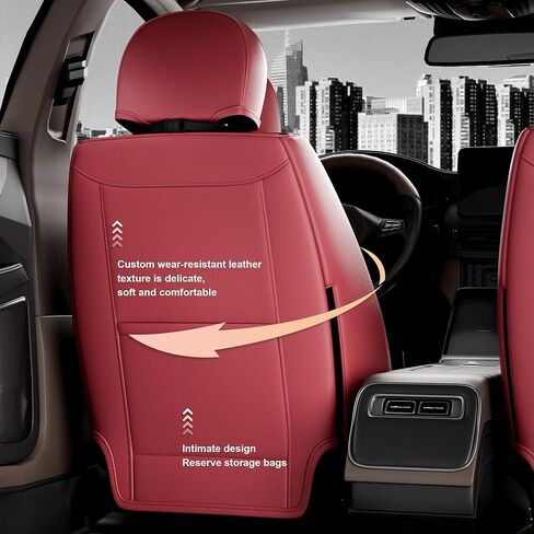 قطعتان من أغطية مقاعد السيارة الأمامية LB، واقيات مقاعد السيارة الأمامية من جلد نابا المقاوم للماء مع مساند للرأس، ملاءمة داخلية عالمية للسيارات لشاحنات البيك أب السيدان، رمادي in Kuwait