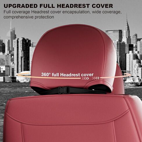 قطعتان من أغطية مقاعد السيارة الأمامية LB، واقيات مقاعد السيارة الأمامية من جلد نابا المقاوم للماء مع مساند للرأس، ملاءمة داخلية عالمية للسيارات لشاحنات البيك أب السيدان، رمادي in Kuwait