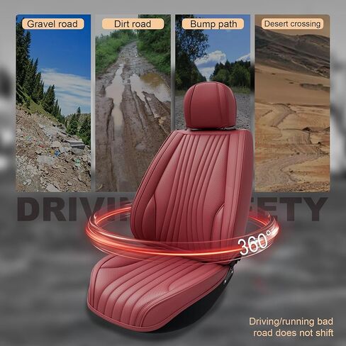 قطعتان من أغطية مقاعد السيارة الأمامية LB، واقيات مقاعد السيارة الأمامية من جلد نابا المقاوم للماء مع مساند للرأس، ملاءمة داخلية عالمية للسيارات لشاحنات البيك أب السيدان، رمادي in Kuwait