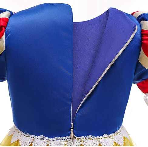 Girls Snow White Princess Costume Birthday Halloween Christmas Party Cosplay Fancy Dress Up Outfits w/Accessories in Saudi Arabia