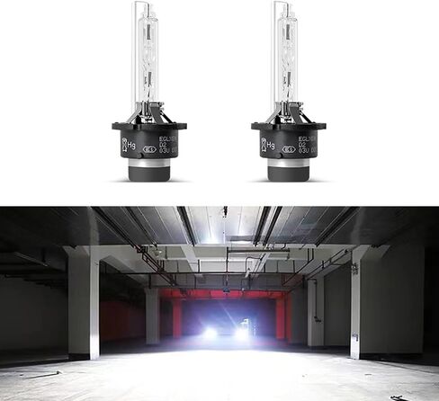 Pack-2 Car HID Xenon Bulbs, D1S Waterproof Ultra-bright Spotlight, Multi-functional Lighting Replacement Accessories, Universal for Most Cars, Trucks and Vans (Silver) in Saudi Arabia