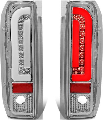 DNA MOTORING TL-F15094-LED-BK-SM LED Tail Light Assembly Driver & Passenger Side [Compatible with 90-96 Ford F150 / 90-97 F250 / 90-97 F350 / 90-96 Bronco] in Saudi Arabia