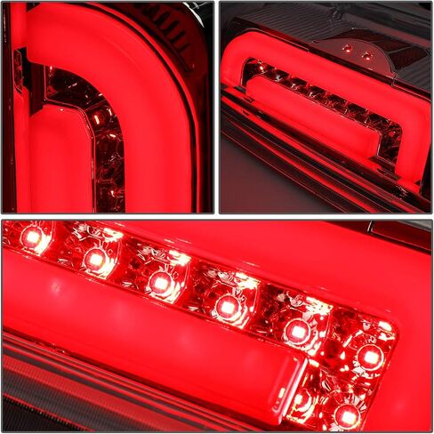 DNA MOTORING TL-F15094-LED-BK-SM LED Tail Light Assembly Driver & Passenger Side [Compatible with 90-96 Ford F150 / 90-97 F250 / 90-97 F350 / 90-96 Bronco] in Saudi Arabia