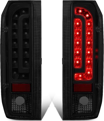 DNA MOTORING TL-F15094-LED-BK-SM LED Tail Light Assembly Driver & Passenger Side [Compatible with 90-96 Ford F150 / 90-97 F250 / 90-97 F350 / 90-96 Bronco] in Saudi Arabia