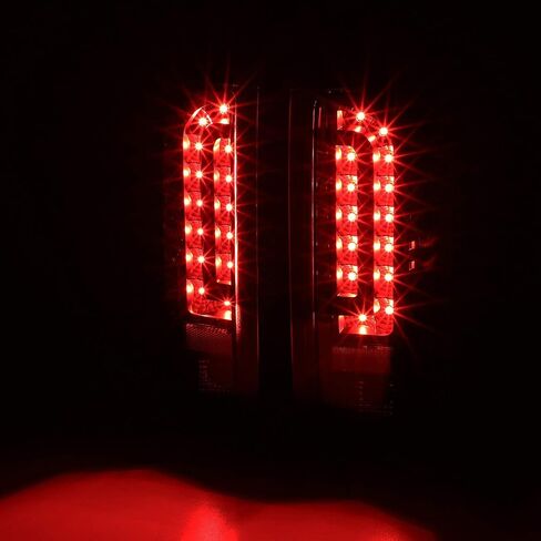 DNA MOTORING TL-F15094-LED-BK-SM LED Tail Light Assembly Driver & Passenger Side [Compatible with 90-96 Ford F150 / 90-97 F250 / 90-97 F350 / 90-96 Bronco] in Saudi Arabia
