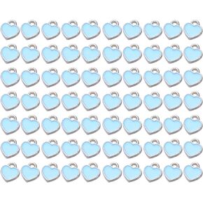 MSCFTFB 70 Pieces Assorted 7 Colors Small 5 Star Jewelry Charms Heart Star Shaped Enamel Pendant Charms Flatback Beads for Earring Bracelet Chocker Making Wine Charms DIY Gift Craft Supplies