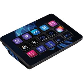 MightySkins Skin Compatible with Elgato Stream Deck MK.2 - Blue Flames | Protective, Durable, and Unique Vinyl Decal wrap Cover | Easy to Apply, Remove, and Change Styles | Made in The USA