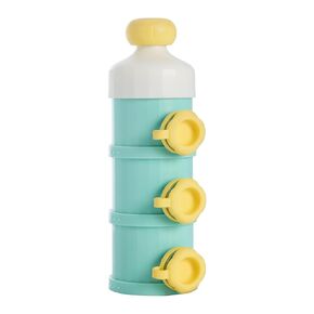 Baby Formula Dispenser On The Go, Stackable Formula Dispenser with Independent Side Opening, Travel Formula Dispenser, Portable Milk Power Formula Container (Pink)