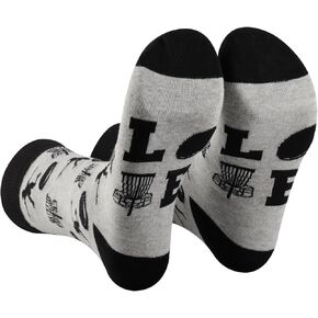 1 Pairs Disc Golf Gifts Socks Golfing Gift Disc Golf Sport Socks Gift For Disc Golf Player Love Disc Golf Gifts