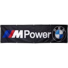 BMW Flag M Power Automotive Repair Racing 2x8ft Banner