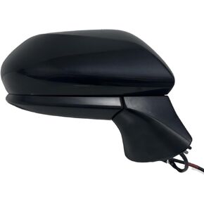 Spieg Driver Side Mirror for 2018-2024 Toyota Camry | Left Side View Mirror Assembly with Power Adjustment Heated Glass Manual Folding | Paint to Match Black Cover 3 Pins