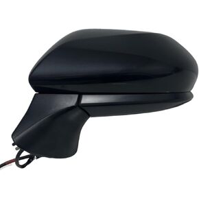 Spieg Driver Side Mirror for 2018-2024 Toyota Camry | Left Side View Mirror Assembly with Power Adjustment Heated Glass Manual Folding | Paint to Match Black Cover 3 Pins