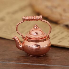 Miniature Set 1:12 Scale Models Dollhouse Accessory Coffee Pot Cup Beverage Bottle Kettle (Dutch Oven Yellow)
