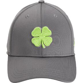 Black Clover Premium Clover 101 Flex Cap, Charcoal/Spring Green Clover S/M