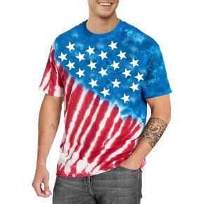 HAPPY BAY Men's 4th of July Patriotic US American Flag Tshirt Short Sleeve Tee Summer T-Shirts Shirts for Men