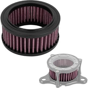 PSLER Motorcycle Air Cleaner Intake Filter System Kit for Dyna Softail Sportster XL883 XLH883 XL1200