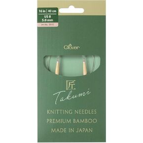 Takumi Pro Circular Knitting Needles 16"-US 8/5.0 mm