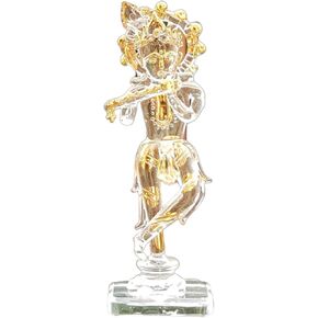 Esplanade - Brass - 3.5" - Krishna Makhan Chor Laddoo Gopal Baby Krishna Kishan Thakurji Murti Idol Statue Sculpture